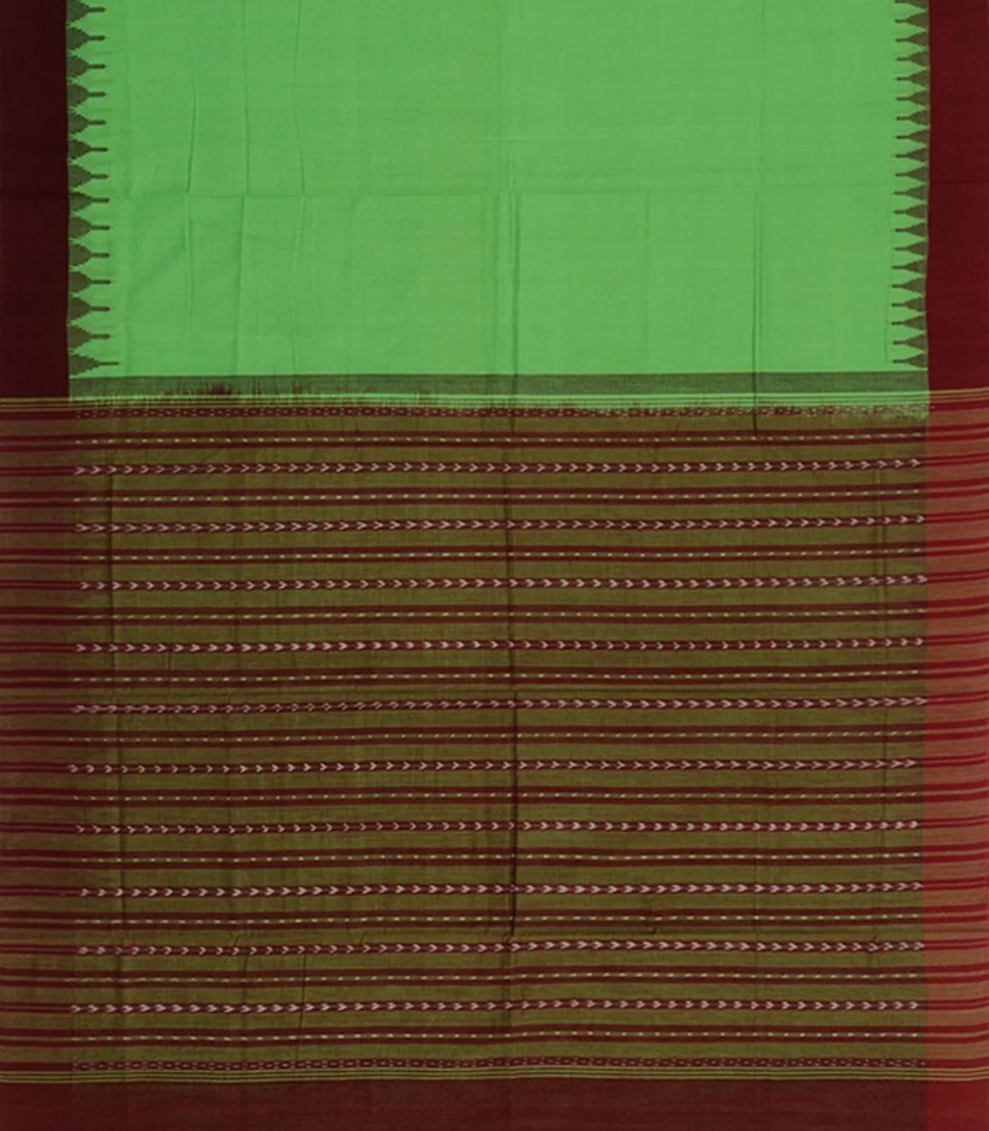 Green Handwoven Orissa Cotton Saree