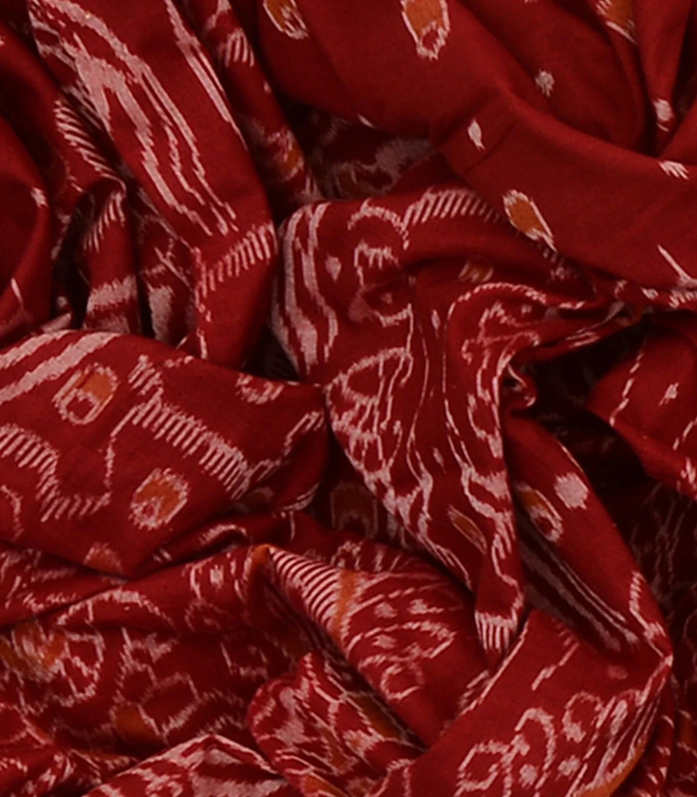 Red Handwoven Orissa Cotton Saree