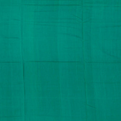 Pink Handwoven Orissa Cotton Saree With Dotted Stripes & Micro Motifs in Contrast Aquamarine Pallu & Border-Pink