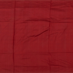 Rust Handloom Orissa Tissue Silk Saree With Tribal Motifs-Rust