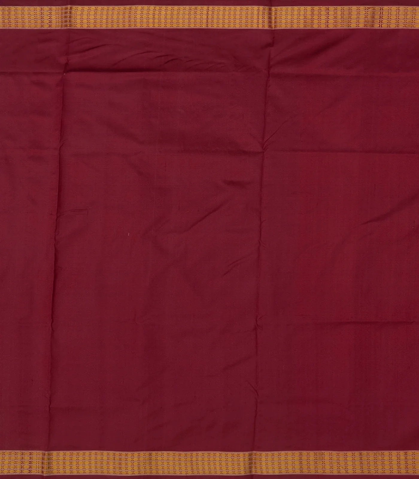 Red Tissue Handloom Orissa Silk Saree With Tribal Motifs-Red