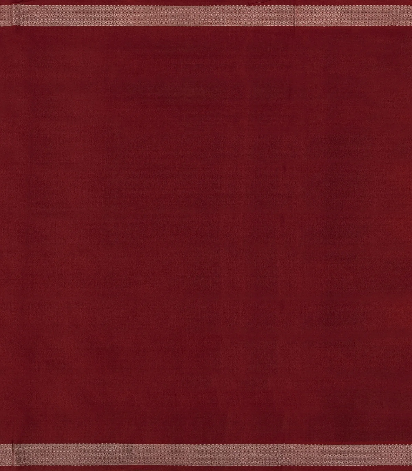 Black Handloom Orissa Silk Saree With Floral Motifs & Crimson Border-Black