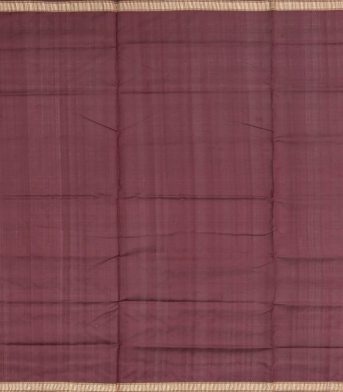 Mustard Handloom Orissa Silk Saree With Checks & Maroon Temple Border-Mustard