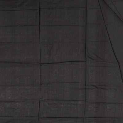 Cream Handloom Orissa Silk Saree With Temple Border & Stripped Pallu-Cream