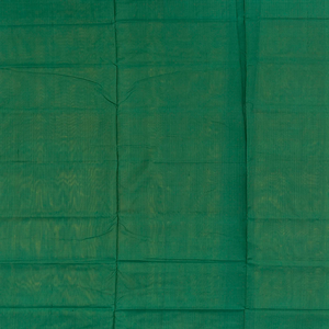 Lime Yellow Handloom Orissa Silk Saree With Temple Border & Stripped Pallu-Lime Yellow