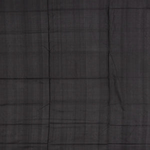 Red Handloom Orissa Silk Saree With Temple Border & Stripped Pallu-Red