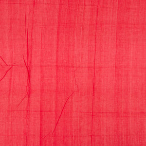 Sandal Handloom Orissa Cotton Saree With Red Temple Border-Sandal