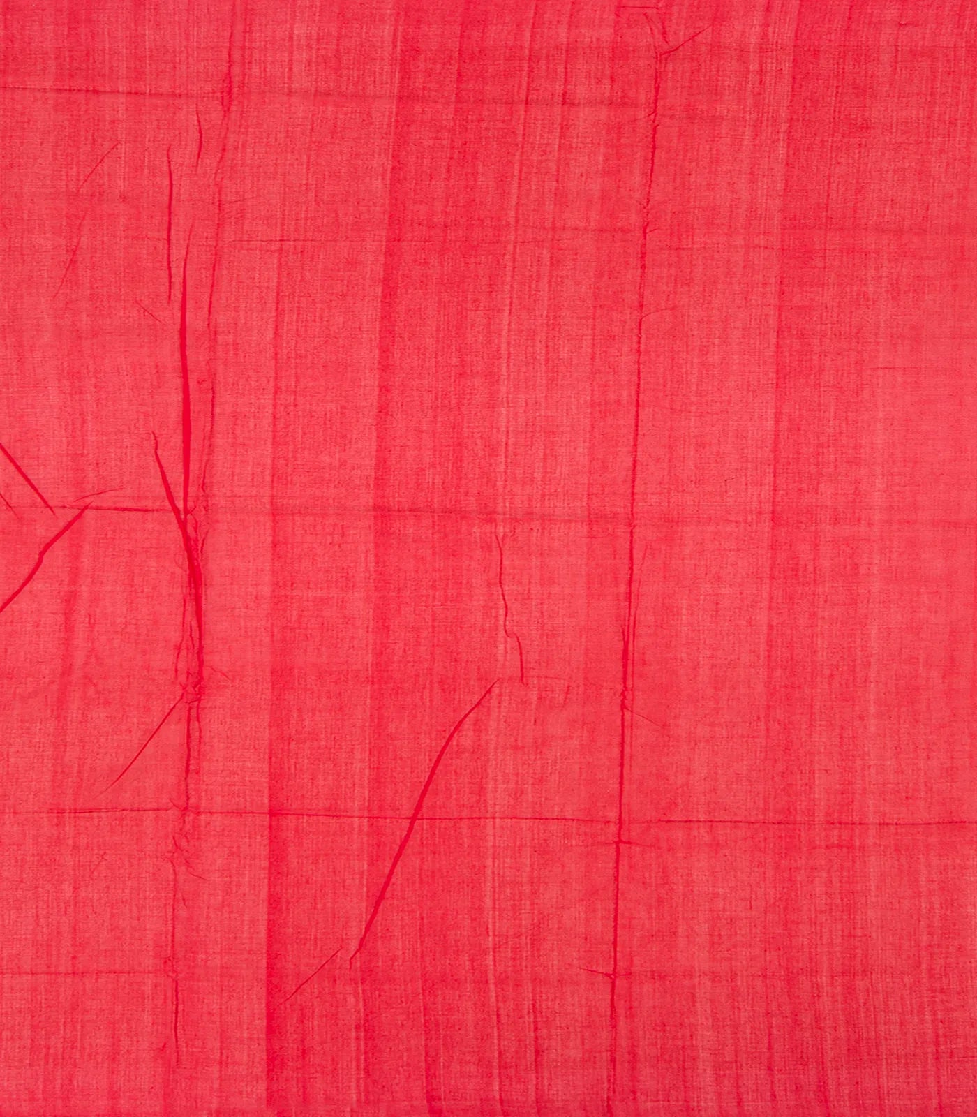 Sandal Handloom Orissa Cotton Saree With Red Temple Border-Sandal