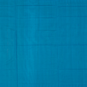 Brown Handloom Orissa Cotton Saree With Cyan  Temple Border-Brown