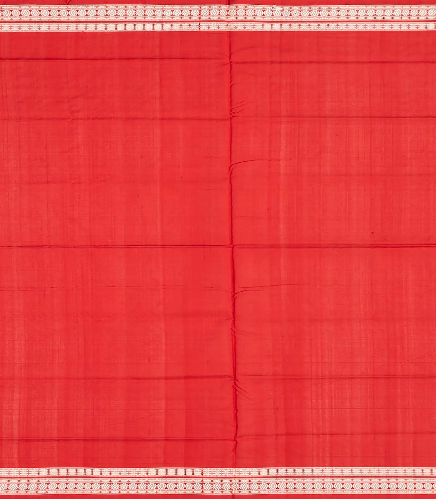 Black Handloom Orissa Ikat Silk Saree With Red Border-Black