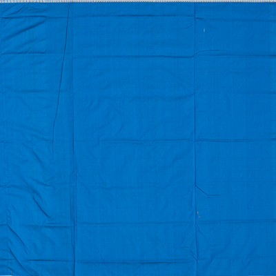 Leafy Green Handloom Orissa Ikat Silk Saree With Blue Border-Leaf Green