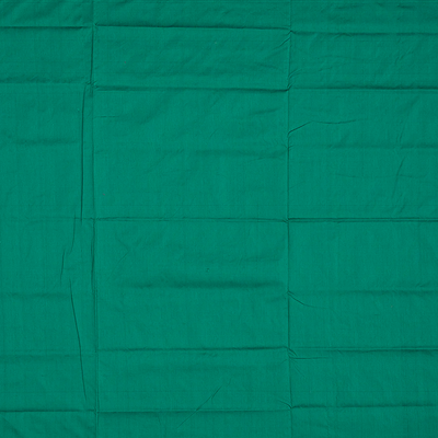 Crimson Handloom Orissa Ikat Silk Saree With Green Border-Crimson