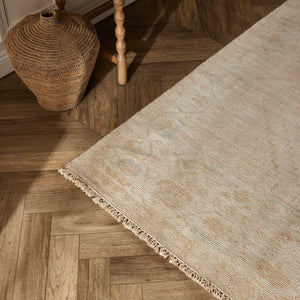 Lotus Hand-Knotted Wool-Blend Rug
