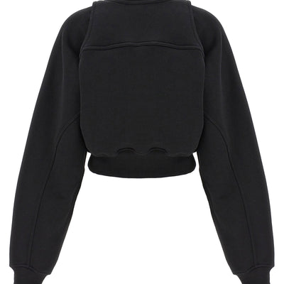 Off White Cropped Sweatshirt