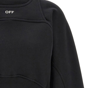 Off White Cropped Sweatshirt