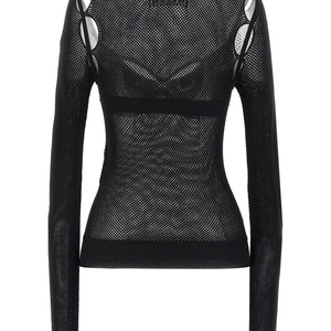 Off White Net Arrow Bralette Top
