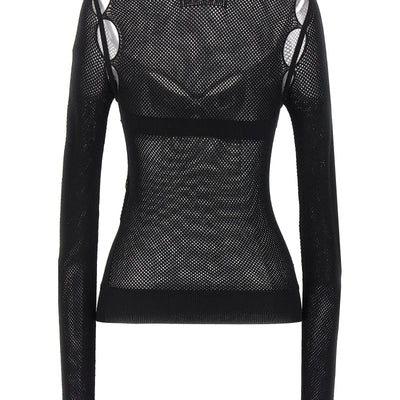 Off White Net Arrow Bralette Top
