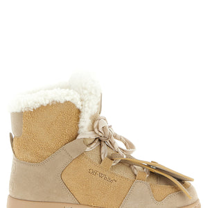 Off White Winter Ankle Boots