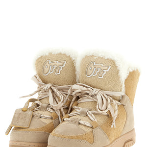 Off White Winter Ankle Boots