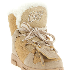 Off White Winter Ankle Boots