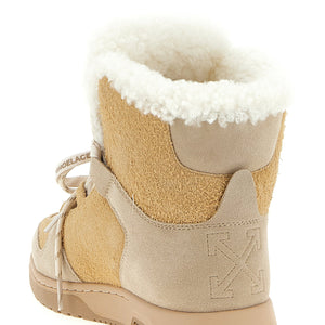 Off White Winter Ankle Boots