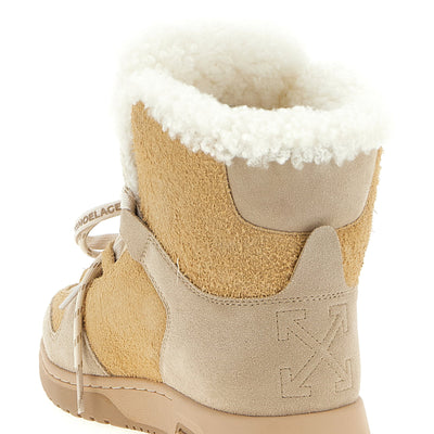 Off White Winter Ankle Boots