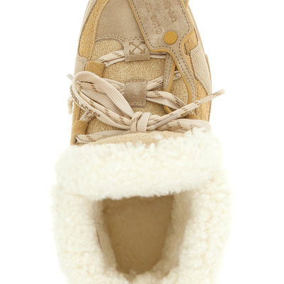Off White Winter Ankle Boots
