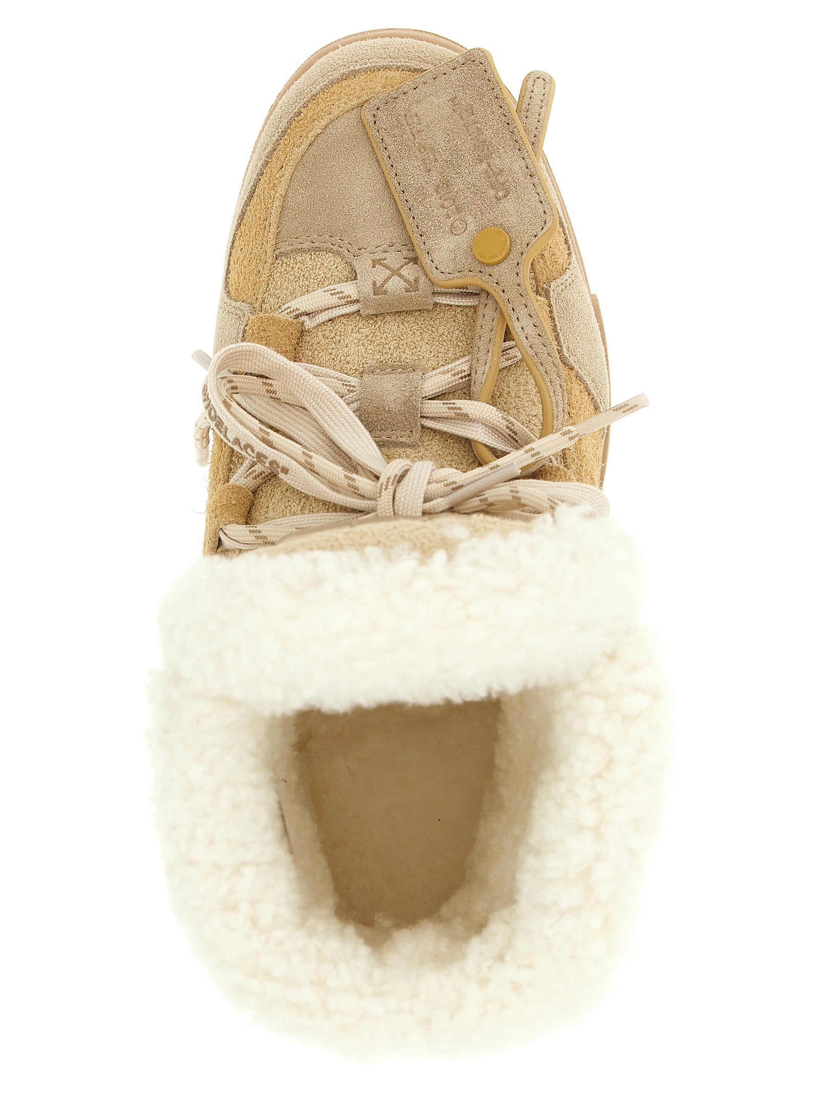 Off White Winter Ankle Boots