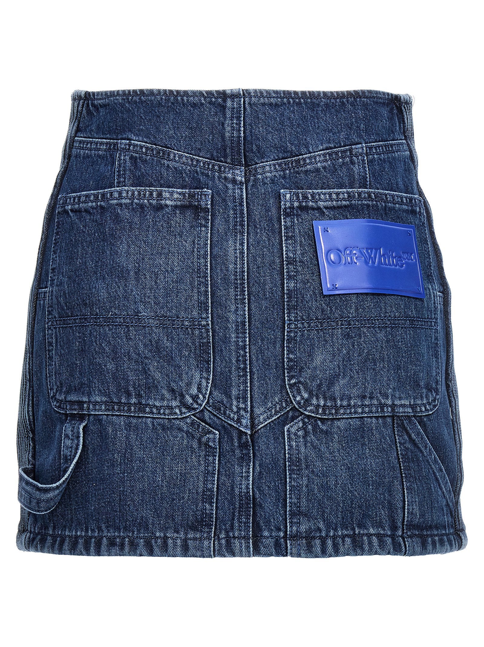 Off White Motorcycle Miniskirt