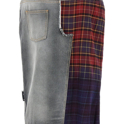 Off White Patchwork Skirt
