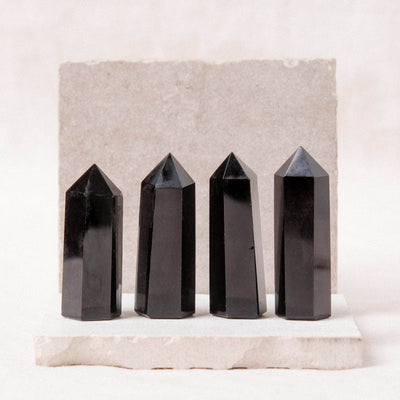 Black Obsidian Crystal Point - AAA Premium Quality