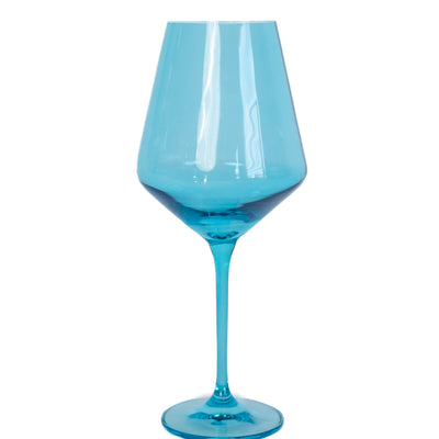 Estelle Colored Wine Stemware - Set of 6 {Ocean Blue}