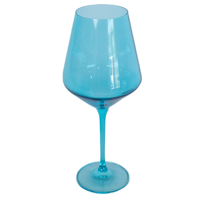 Estelle Colored Wine Stemware - Set of 6 {Ocean Blue}