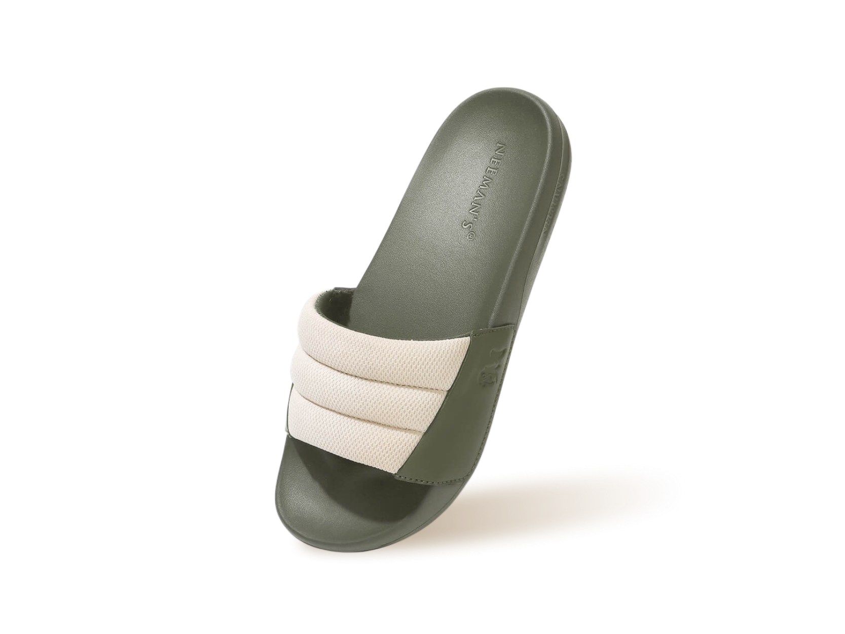 Squooshy Slides for Women : Olive-Beige