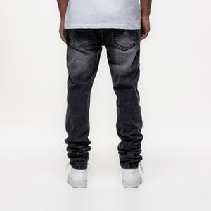 MAGIRI Ombre Slim Black Jeans