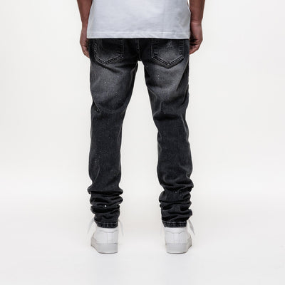 MAGIRI Ombre Slim Black Jeans