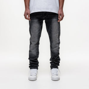 MAGIRI Ombre Slim Black Jeans