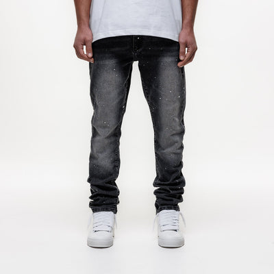 MAGIRI Ombre Slim Black Jeans