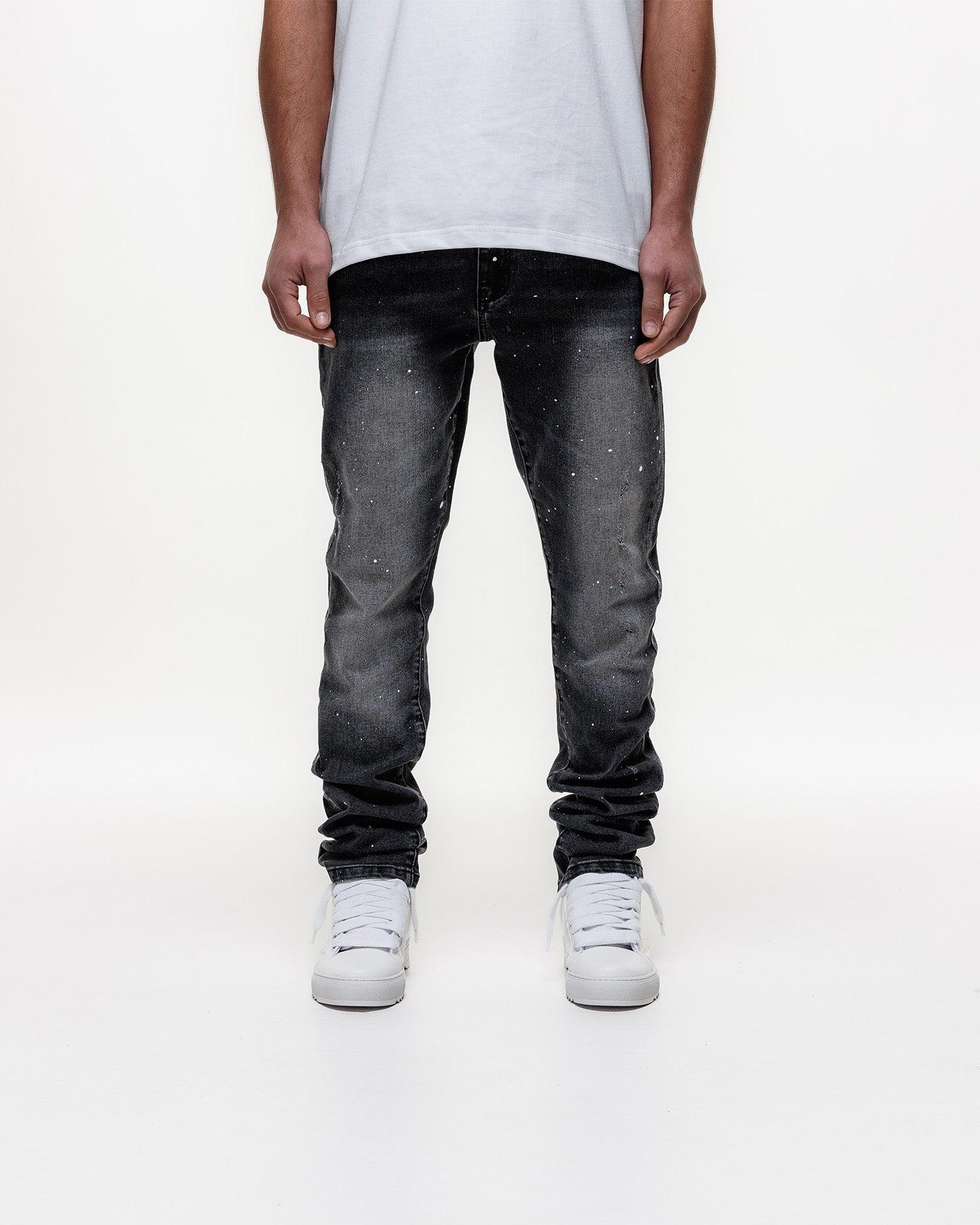 MAGIRI Ombre Slim Black Jeans