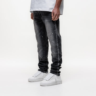 MAGIRI Ombre Slim Black Jeans