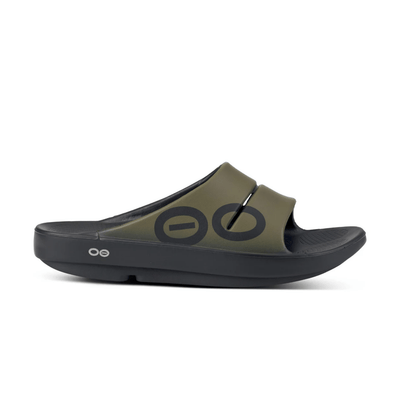 Oofos OOahh Sport Slide Sandal Tactical Green