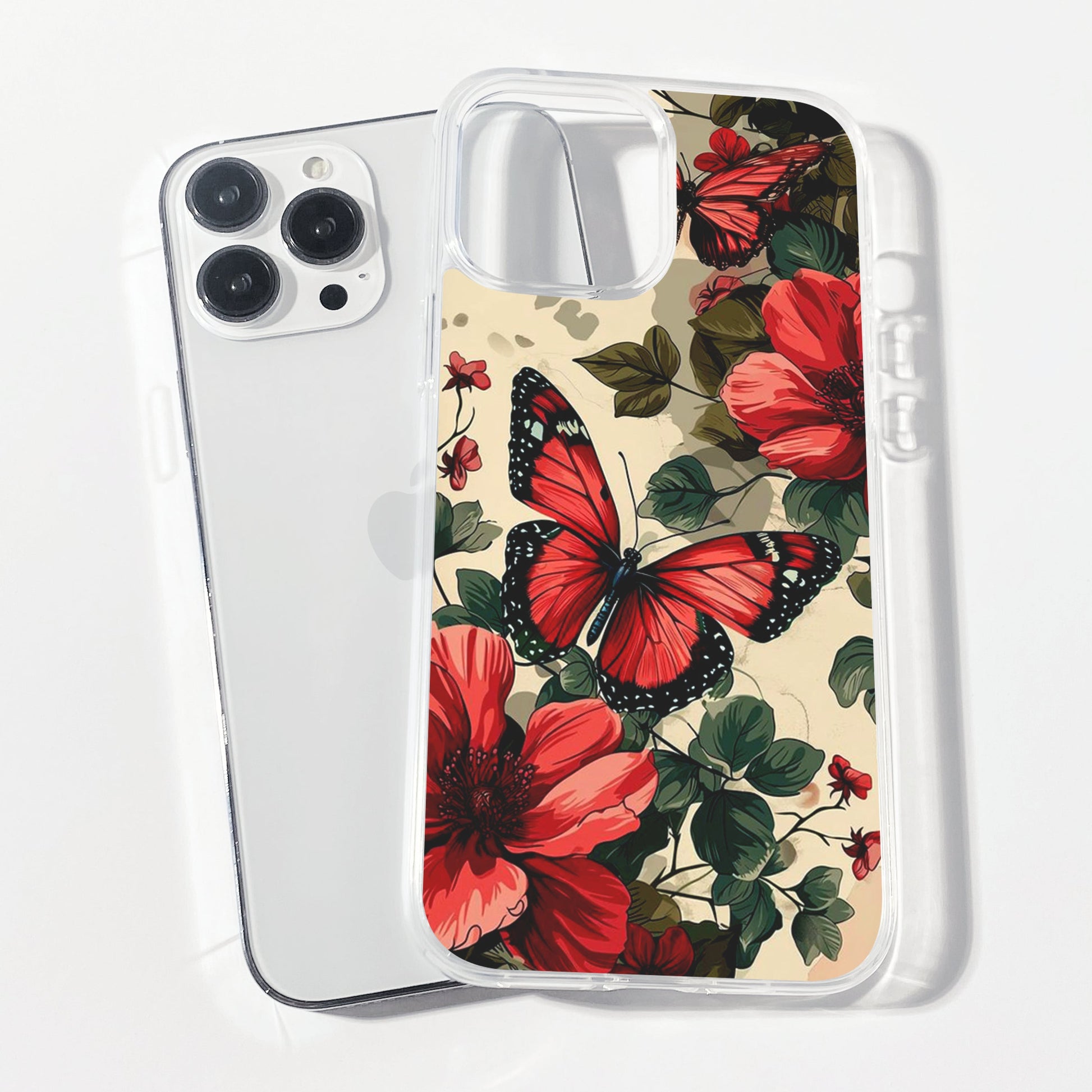 Winged Wonder Clear Silicone Phone Cover
