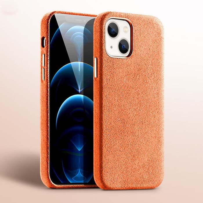 iPhone 13 Alcantara Case - Kumquat