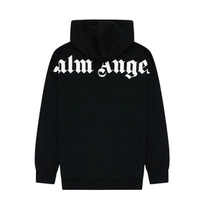 Palm Angels Over The Head Logo Hooded Sweatshirt