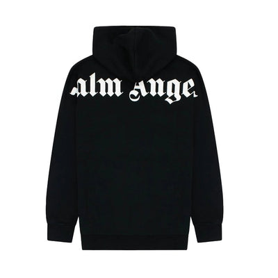 Palm Angels Over The Head Logo Hooded Sweatshirt