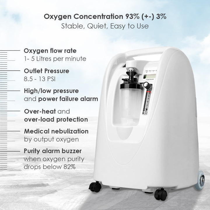 Portable Oxygen Concentrator Machine - 5 Litre