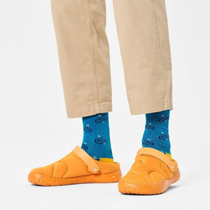 Happy Socks Unisex Bike Crew Length Socks for Women and Men