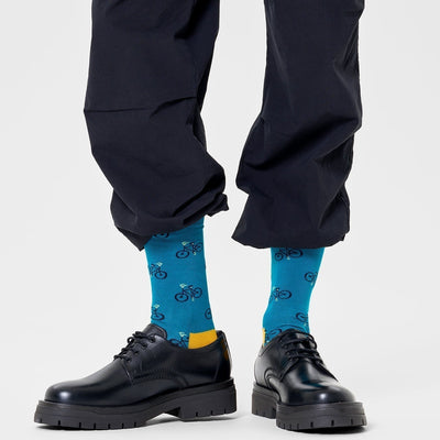 Happy Socks Unisex Bike Crew Length Socks for Women and Men