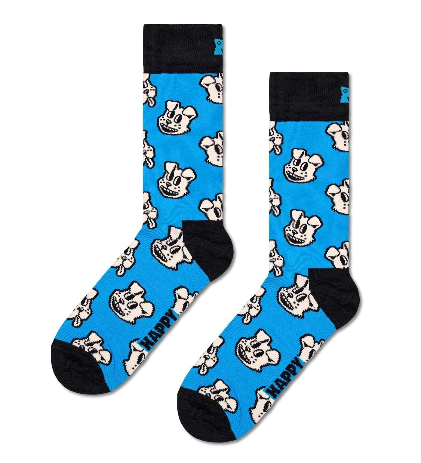 Happy Socks Unisex Doggo Crew Length Socks for Women and Men