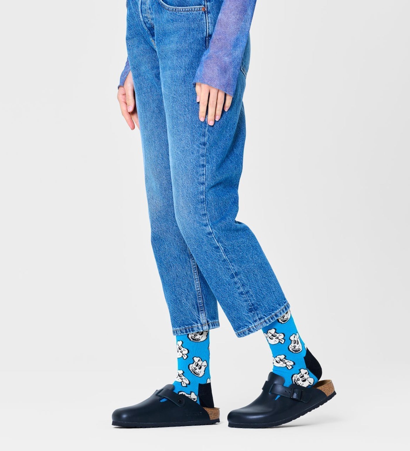 Happy Socks Unisex Doggo Crew Length Socks for Women and Men